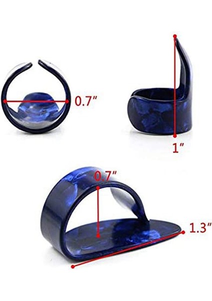 12PCS Çelik Parmak Seçmeleri Seti, Paslanmaz Çelik Parmak Seçimleri ve Başparmak Seçimleri, Parmak Seçimleri Ayarlanabilir Bas Parmak Seçimleri (Yurt Dışından) fiyatları