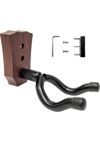 Duvar Montaj Askı, Siyah Ceviz Ahşap U Şeklinde Ukulele Tutucu Askı, Ukulele Duvar Montajı Ukulele Banjo 2pcs (Yurt Dışından)