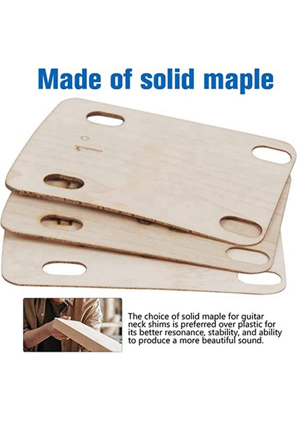 3 Adet Gitar Boyun Yastığı, Katı Akçaağaçtan Yapılmış, Cıvatalı Boyun Için Koruyucu Gitar Boyun Yastığı (Yurt Dışından) indirimleri