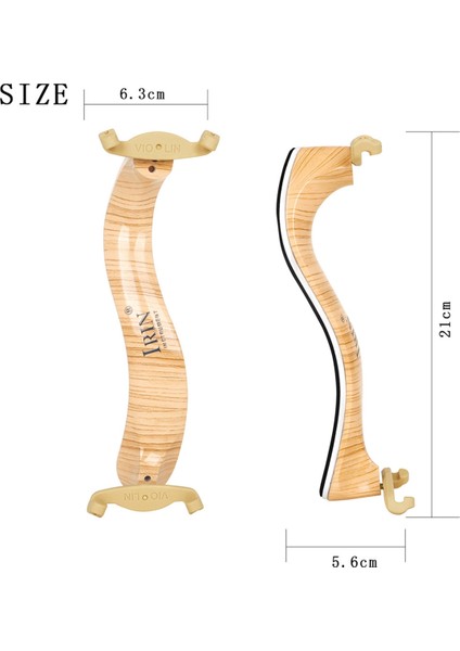 Irin Keman Omuz Istirahati, Keman Çenesi 4/4 Boyutta Dinleniyor, Yükseklik Keman Parçaları Için Ayarlanabilir Tasarımla Omuz Dinlenmesi (Yurt Dışından) fırsatları