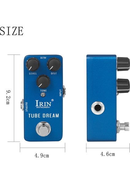 Irin Efekt Elektro Gitar Etkisi Pedalı True Bypass Pedal Metal Muhafaza Gitar Aksesuarları (Tüp Dream) (Yurt Dışından) modelleri