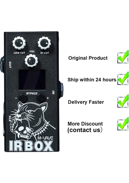 M-Vave Ir-Box Gitar Bas Efektleri 32 Önceden Seçenekler Mevcut Telefon Uygulama Ayarları 9 Segment Eq, Bireysel Eq Efektörü Olarak (Yurt Dışından) fırsatları