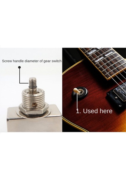 Beyaz 20PCS Metrik M3.5/m4 Gitar 3 Yol Togluk Anahtarı Uçacı Düğmeleri Gitar Anahtarı Kapağı (Yurt Dışından) modelleri