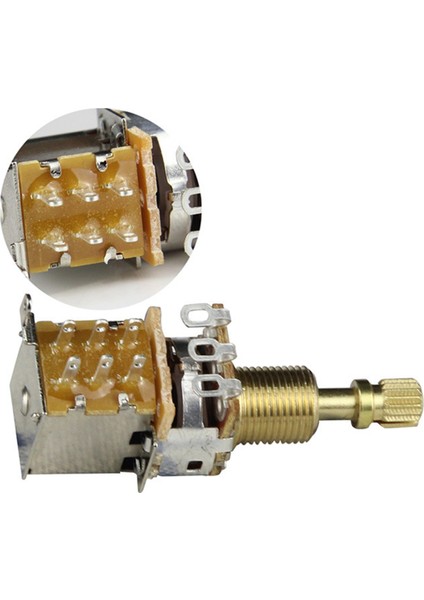 1pcs Gitar Itme/itme Potansiyometre Kısa Şaft Itme Itme Potansiyometre Elektro Gitar Potu A500K Gitar Bas Parçaları Için (Yurt Dışından) fırsatları