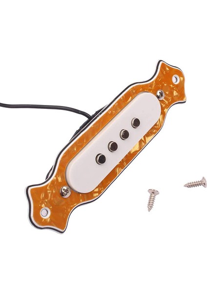 4 Telli Puro Kutusu Gitar Pikap Için Ön Kablolu Pikap Hacim Tonu Kontrol Düğmesi Sarı ile Humbucker Pikap (Yurt Dışından) modelleri
