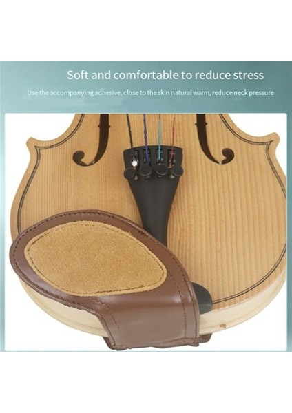 3/4-4/4 Keman Omuz Dinlenme Koyun Derisi Yanak Dinlenme Pedi Çocuklar Yetişkin Boynu Omuz Pedi Keman Aksesuarları Oynuyor (Yurt Dışından) indirimleri