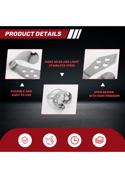 4pcs Metal Ayarlanabilir Başparmak Parmak Gitar Akustik Gitar Banjo Ukulele Için (Yurt Dışından) indirimleri