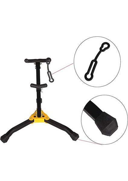 Saksafon Standı, Taşınabilir Katlanır Saksafon Standı - Ayarlanabilir Üçgen Taban, Müzik Aleti Aksesuarları (Yurt Dışından) fırsatları