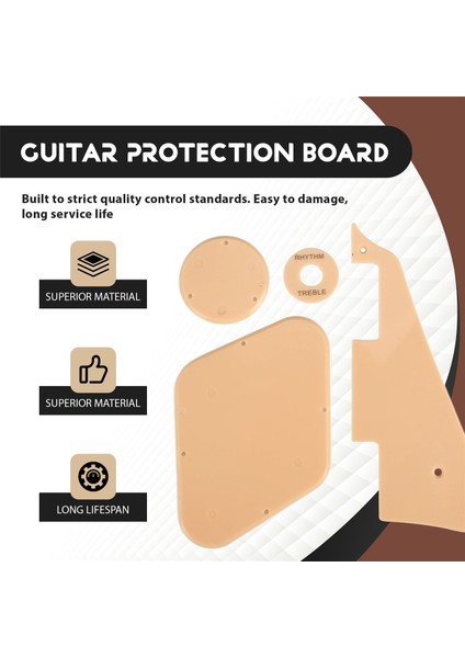 1set Krem Pickguard /boşluk /anahtar Kapakları /pikap Seçici Plaka /braket /lp Stili Gitar Değiştirme Için Vidalar (Yurt Dışından) fırsatları