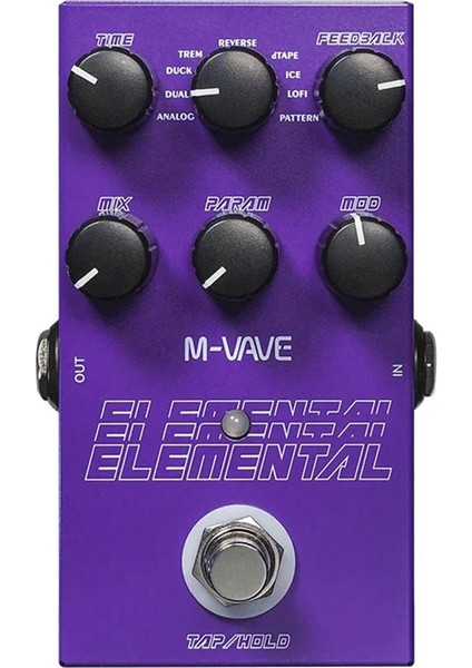 M-Vave Elemental Dijital Gecikme Pedalı 9 Farklı Gecikme Gitar Efektleri Gecikme Pedal Desteği Musluk ve Tutma Modu Efektör (Yurt Dışından) indirimleri