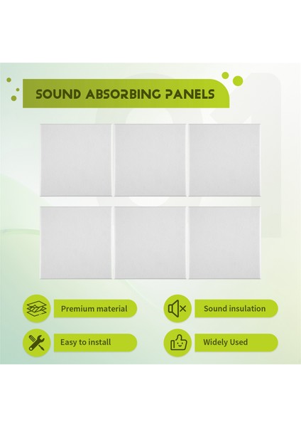 6pcs Akustik Emilim Paneli 12 Inç x 12INCH x 0.4inch Akustik Için Yankı Bas Izolasyonu Için Ses Geçirmez Dolgu (Yurt Dışından) fırsatları