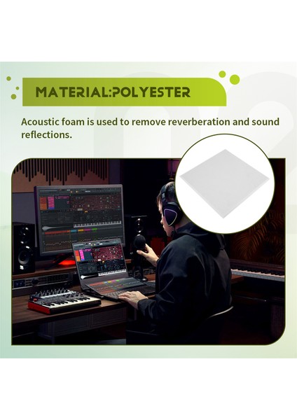 6pcs Akustik Emilim Paneli 12 Inç x 12INCH x 0.4inch Akustik Için Yankı Bas Izolasyonu Için Ses Geçirmez Dolgu (Yurt Dışından) indirimleri