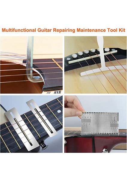 79PCS Gitar Aracı Kiti, Gitar Aksesuarları Gitar Stresi Melek Köprüsü Pimleri Göstergeleri ile Gitar Onarım Kiti (Yurt Dışından) indirimleri