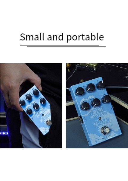 M-Vave Mini Evren Gitar Efekti Elektro Gitar Dijital Yankı Efektleri Pedal Gerçek Baypas Tasarım Metal Kılıfı 9 Yankı Tonları (Yurt Dışından) fırsatları