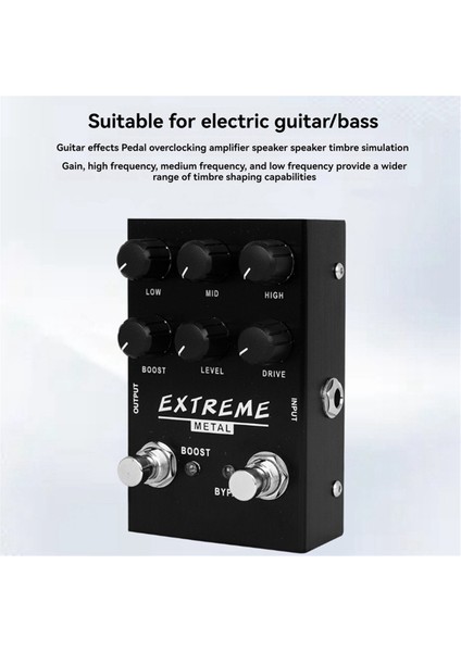 Slade Elektro Gitar Etkisi Pedal Heavy Metal Distorsiyon Pedalı Mini Taşınabilir Bas Tek Blok Etkili Pedal (Yurt Dışından) modelleri