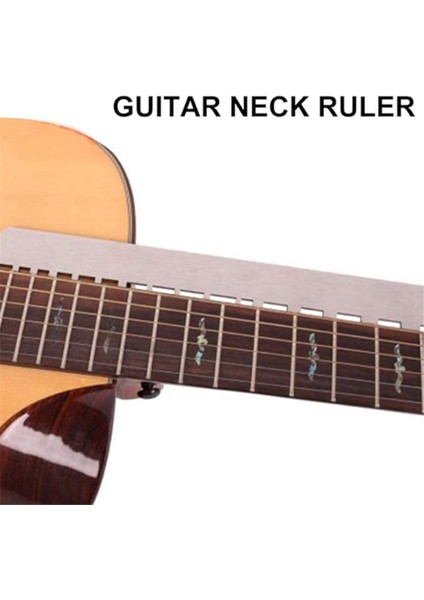 Gitar Bas Boyun Çentik Düz Kenar Perdesi Rocker String Cetvel Luthier Alet Seti (Yurt Dışından) fırsatları