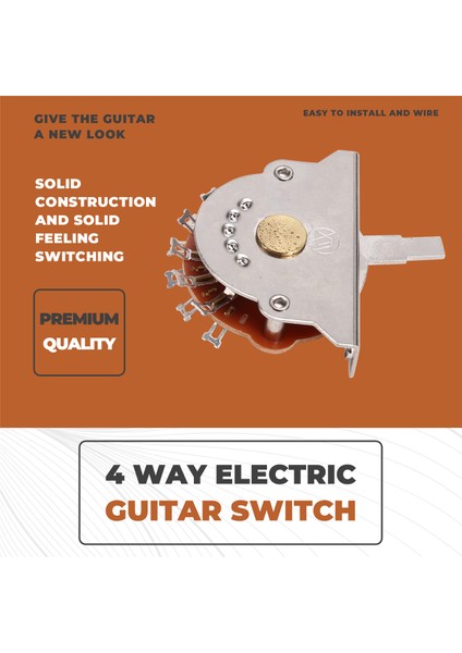 St/sq/tl Elektro Gitarlar Için 4 Yollu Gitar Pikap Seçici Switch Gitar Aksesuarları (Yurt Dışından) indirimleri