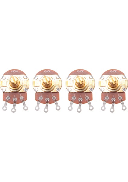 Şaft Tam Metrik Boyutlu Kontrol Potları A500K Sesli Konik Potansiyometreler Elektro Gitar Bas Için Pot (Set 4) (Yurt Dışından) fiyatları