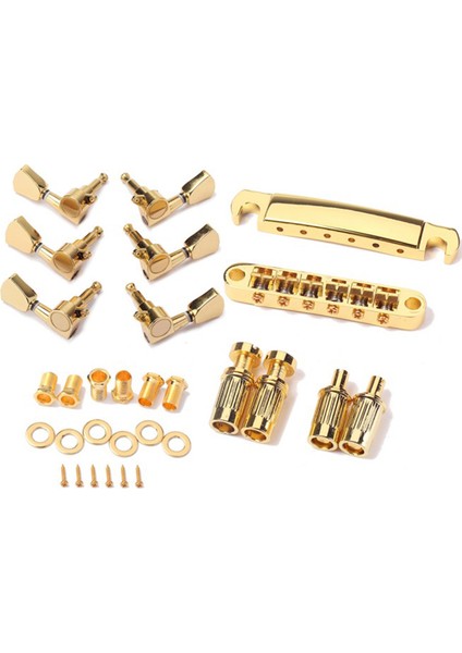 GB Lp Tarzı Elektro Gitar Için Bir Set Gold String Saddle Tundle-O-Matic Köprüsü ve Kuyruk Yayını (Yurt Dışından) fiyatları