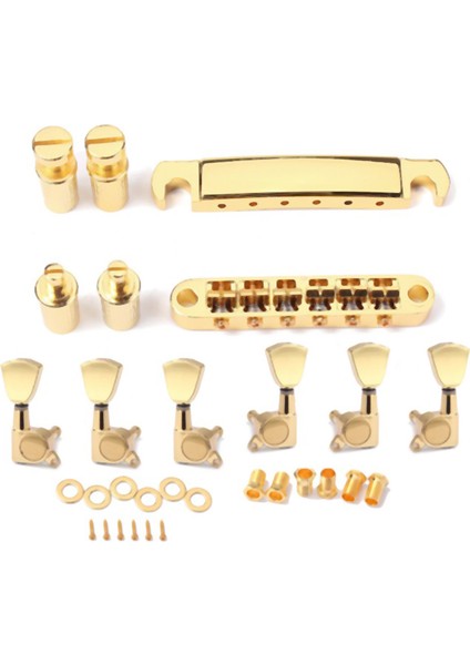 GB Lp Tarzı Elektro Gitar Için Bir Set Gold String Saddle Tundle-O-Matic Köprüsü ve Kuyruk Yayını (Yurt Dışından) indirimleri