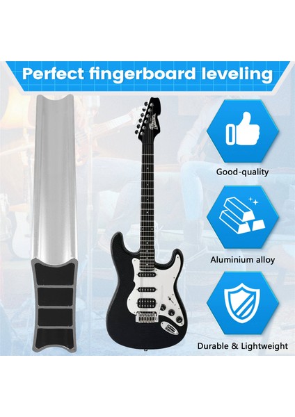 Iki Yönlü Radius Zımparalama Bloğu Alüminyum Alaşım Fret Tespit Klavye Luthier Tool Guitar Bas Zımparalama Işın (9.5-20) (Yurt Dışından) fiyatları