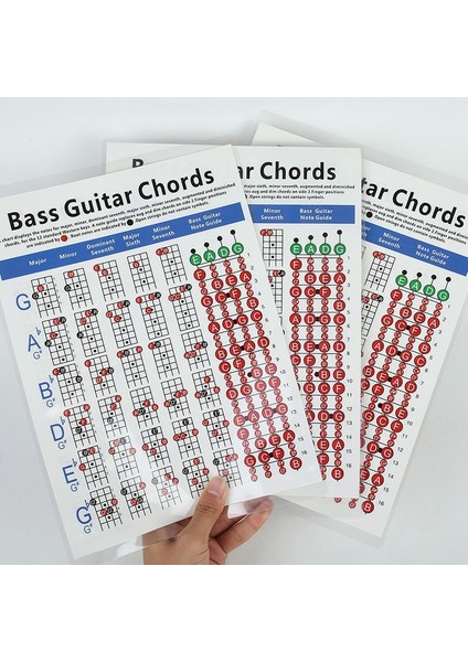Elektrik Bas Gitar Akor Grafik 4 Dize Gitar Akor Parmak Şeması Egzersiz Diyagramı Küçük (Yurt Dışından) indirimleri