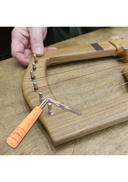 7 Adet Lir Arp Dizeleri ve Diğer Ilkel Telli Enstrümanlar Için L-Şekil Ayarlama Anahtarı ile Ayar Pimleri (Yurt Dışından) modelleri