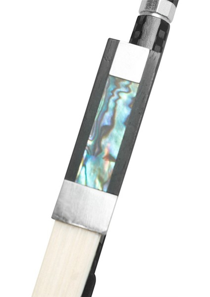 Keman Yay 4/4 Kompozit Çiçek Karbon Fiber Saf Horsetail Oyma Artı Çizgi Gümüş Koyun Derisi El Dinlenme Yay (Yurt Dışından)