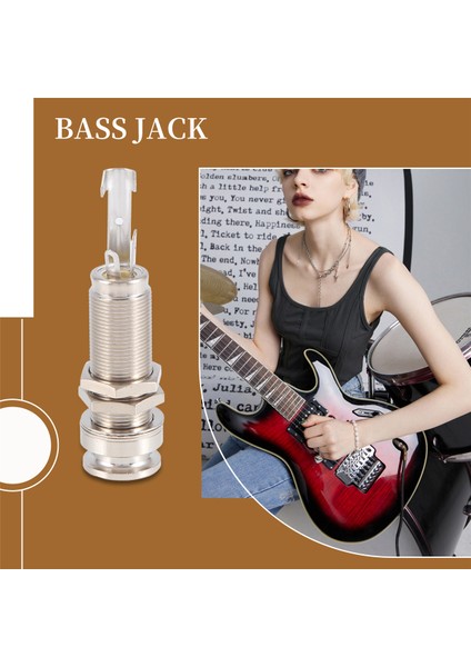 A1347 1 Parça Gitar Bas Uç Pimi Çıkış Jack 1/4 Inç Mono Veya Stereo Uygulamalar Gümüş (Yurt Dışından) indirimleri