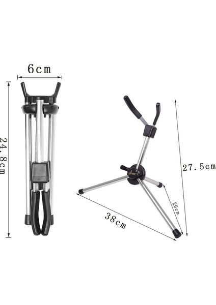 Alto Saksafon Müzikal Evrensel Sax Taşınabilir Tutucu Katlanabilir Saksafon Braketi Ayarlanabilir Stand Enstrümanları Aksesuarları (Yurt Dışından) indirimleri