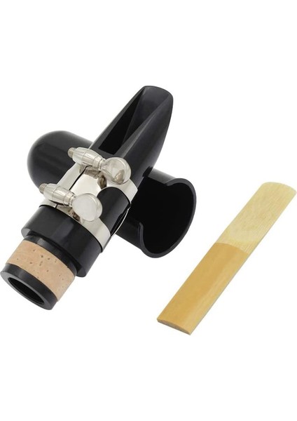 Ağızlık Kiti, Ligature+Klarnet Reed 2.5+Siyah Klarnet Ağızlık Plastik Kapak Müzik Enstrüman Aksesuarları (Yurt Dışından)
