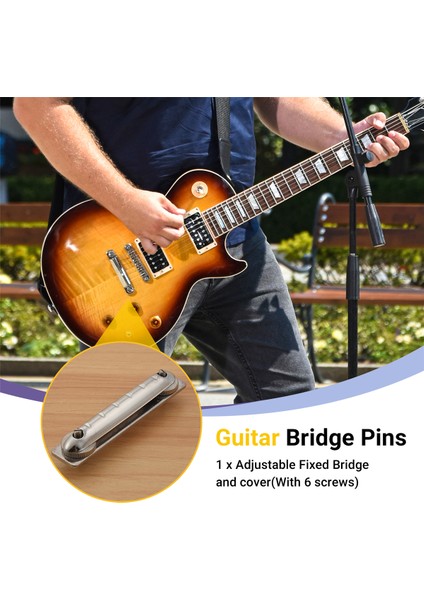 1 Teisco Harmony Kay Gitar Için Sabit Ayarlanabilir Köprü Kuyruk Parçasını Ayarlayın (Yurt Dışından) fırsatları