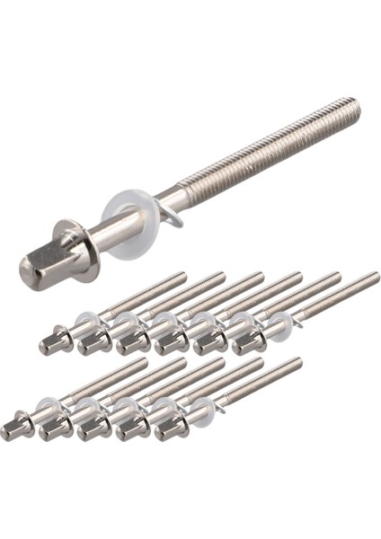 12PCS Davul Gerginlik Çubukları Gerginlik Vidaları Bas Davul Vidaları Set Bas Trampet Davul Aksesuarları Davul Donanımı M5X60MM (Yurt Dışından)