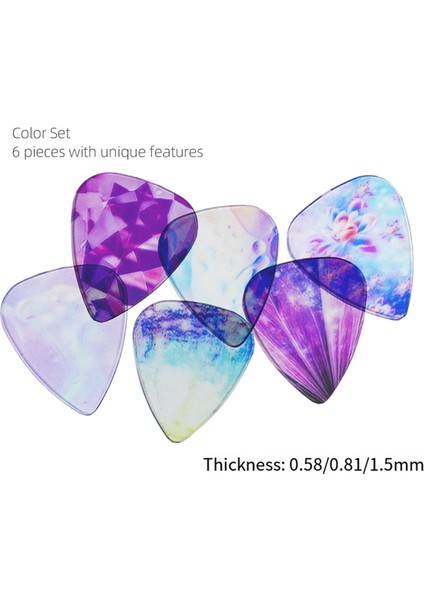 Şeffaf Seçimler, Gitar Seçimleri, Halk Gitar, Elektro Gitar Seçimleri, Kişiselleştirilmiş Renk Şeffaf Seçimler B (Yurt Dışından) fırsatları