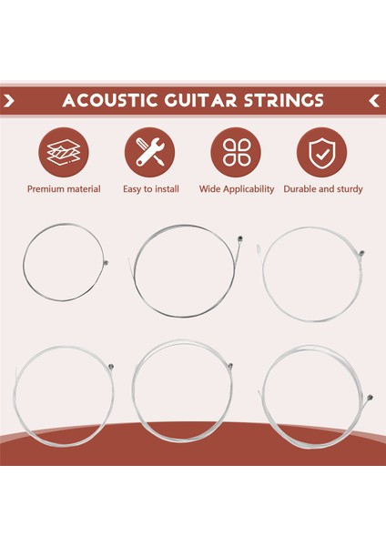 Irin A104 Akustik Gitar Dizeleri 6pcs/set Bakır Alaşım Gümüş Kaplama Dize Gitar Parçaları Değiştirme 0.010-0.047 (Yurt Dışından) fırsatları