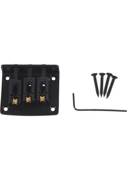 3 String Guitar Ball String Köprü Köprü Çekme Ip Sert Kuyruk Gitar Köprüsü Tail 3 String Gitar Yedek Siyah (Yurt Dışından)