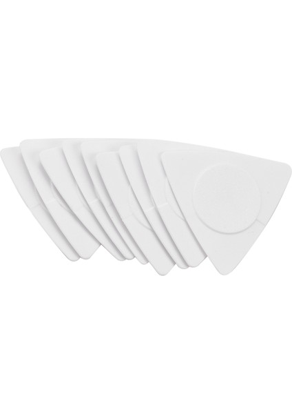 Flanger 10PCS Üçgen Guitar Seçimleri 1.0 0.75 0.5 mm Kalınlık Pc + Abs Malzeme Antislip Stil Beyaz (Yurt Dışından)