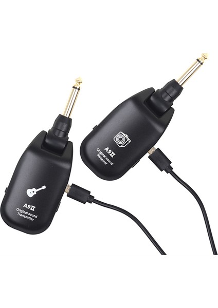 A9II Kablosuz Gitar Verici Alıcı Sistemi Amplifikatör Şarj Edilebilir Gitar Verici Elektro Gitar Bas Için (Yurt Dışından) fırsatları