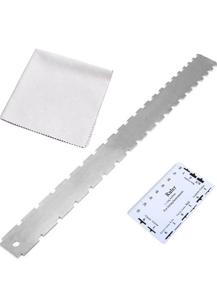 Mesafe Cetvel Seti Gitar Ölçüm Cetvel Metal Elektro Gitar Cetvel Paslanmaz Çelik Gitar Boyun Cetvel (Yurt Dışından)