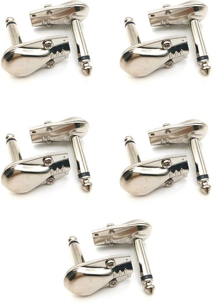 1/4 Inç Sağ Açı Fişleri Ts Hoparlör Kabloları Için Mono Düz Düşük Stil, Yama Kabloları 1/4 Inç Fono 6.3mm Telefon Fişi - 10 Paket (Yurt Dışından)