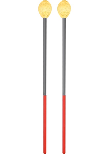 Malletler ve Dumbalıklar Marimba Malletleri Için 1 Çift Karbon Fiber Kırmızı Tutamak Ksilofon Malletleri Perküsyon Enstrümanları (Yurt Dışından)