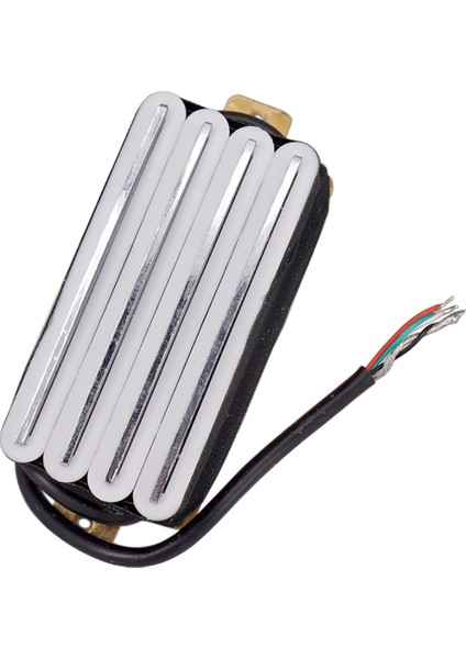 Sıcak Ray 2 Çift Bıçak Elektro Gitar Humbucker Pikaplar 4 Telli Pikap Gitar Pikap Aksesuarları, Beyaz (Yurt Dışından)