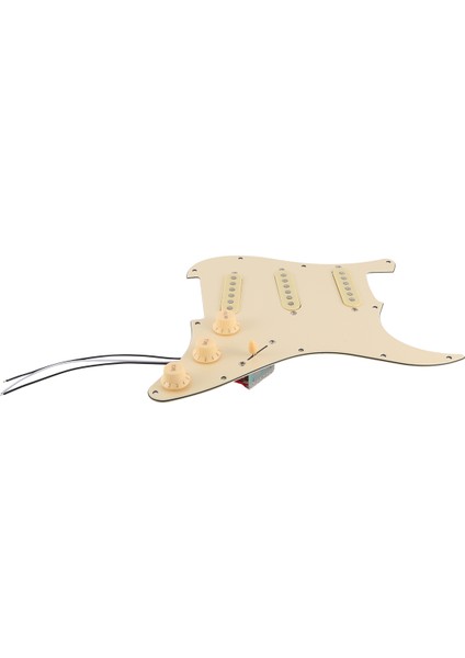 Elektro Gitar Pickguard Pikapları Yüklü Önceden Kablolama Plakası Montajı Sss Sarı (Yurt Dışından) modelleri