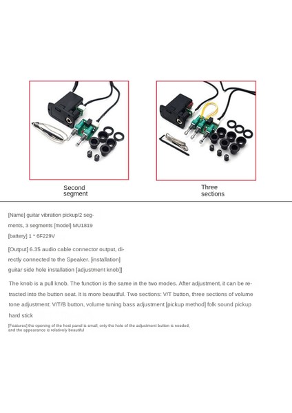 2 Bant Akustik Klasik Gitar Ekolayzer Guitarra Eq Preamp Kısa Bas Tonu Hacmi Ayarlanabilir Violao Pickup (Yurt Dışından) fiyatları