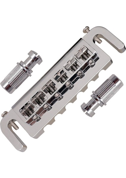 Pro 52.5mm Pigtail Tarzı Ayarlanabilir Sargılı Köprü Kuyruk Parçası Les Paul Tarzı Elektro Gitar, Gümüş (Yurt Dışından) fiyatları