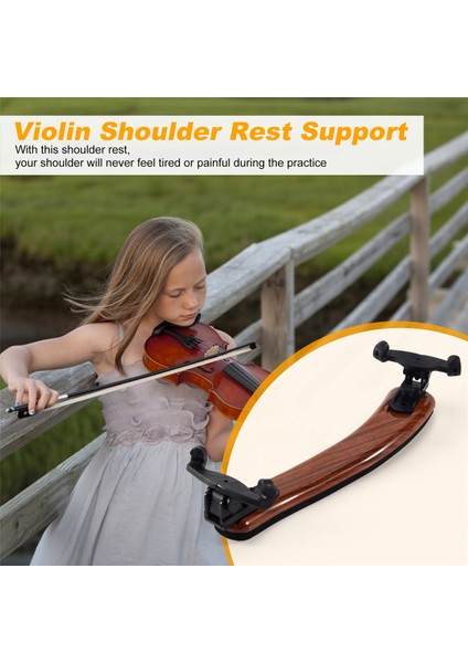 Keman Omuz Dinlenme Ayarlanabilir Profesyonel 4/4 Tam Boyut Keman Omuz Desteği Akçaağaç Ahşap Dinlenme Keman Parçaları (Yurt Dışından) fırsatları