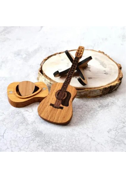 Stand ile Ahşap Gitar Seçme Çantası, 3 Benzersiz Gitar Seçme Kılıfı, Gitar Şekli Gitar Seçim Kılıfı (Yurt Dışından) fiyatları