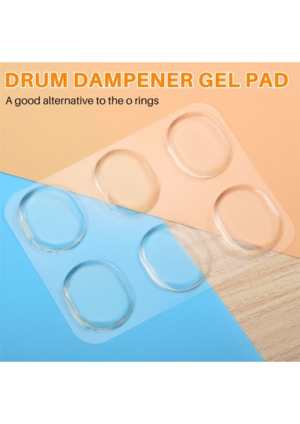 24 Adet Davul Sönümleyicileri, Davul Damper Jel Pedleri Davul Susturucuları Toksik Olmayan Yumuşak Silikon Davul Sessizliği Davul Tonu Kontrolü (Clear) (Yurt Dışından) fırsatları