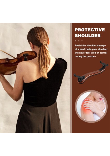 Keman Omuz Desteği Desteği Profesyonel 3/4 4/4 Ayarlanabilir Akçaağaç Ahşap Omuz Omuz Dinlenme Keman Parçaları Aksesuarları (Yurt Dışından) indirimleri