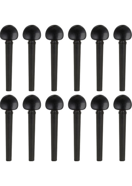 12PCS Abanoz Ayarlama Mandalları Şaft Ud Tuning Mandallar Endpin Set Ayarlı Ton Değiştirme Aksesuarları Değiştir (Yurt Dışından)